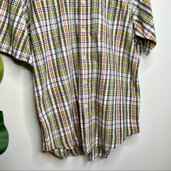 Brooks Brothers Green Plaid Short Sleeve Shirt - Picture 3 of 10